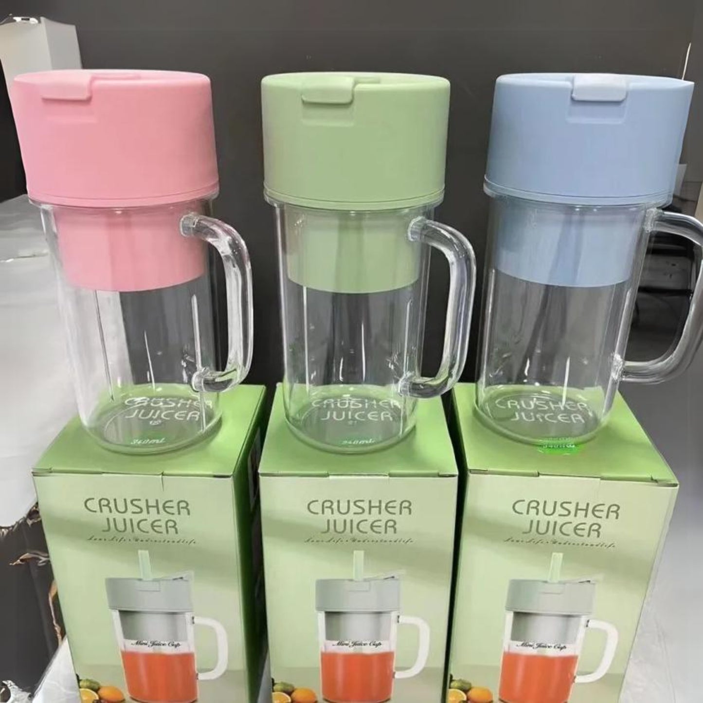 LICUADORA PORTATIL CON CARRIZO 340 ML