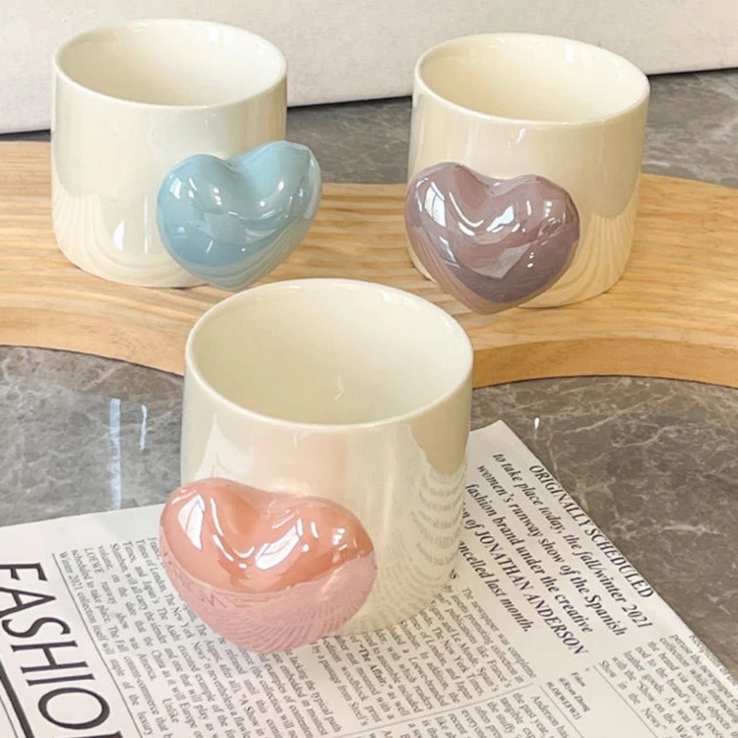 TAZA DE CERAMICA DE CORAZON