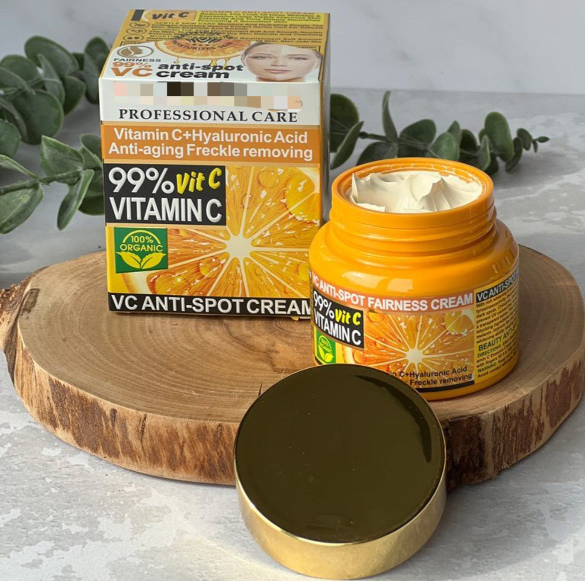 CREMA BLANQUEADORA INSTANTÁNEA CON VITAMINA C
