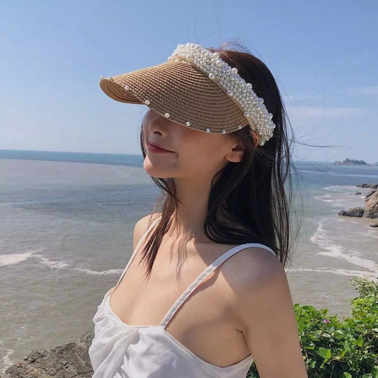 VISERA CON PERLAS