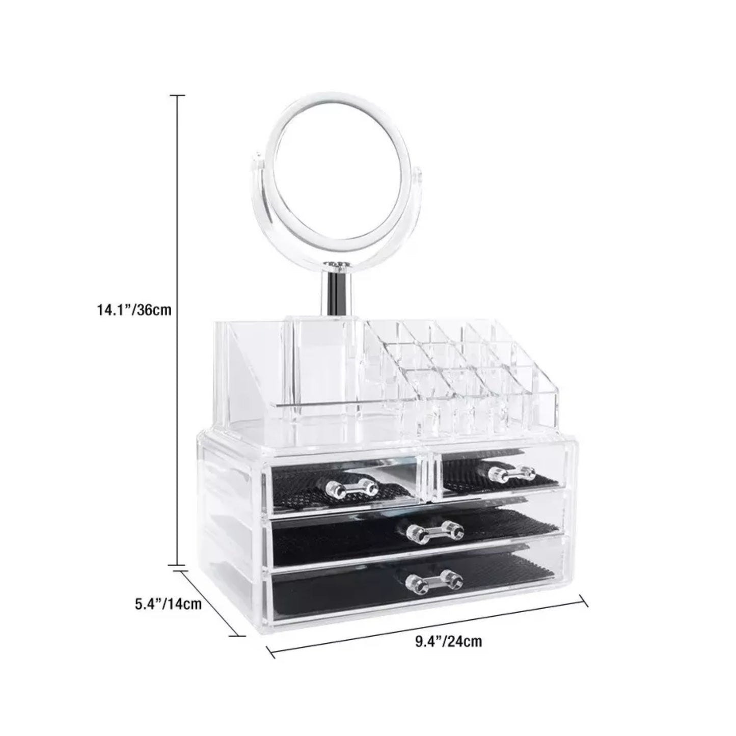 ORGANIZADOR DE COSMETICOS CON ESPEJO