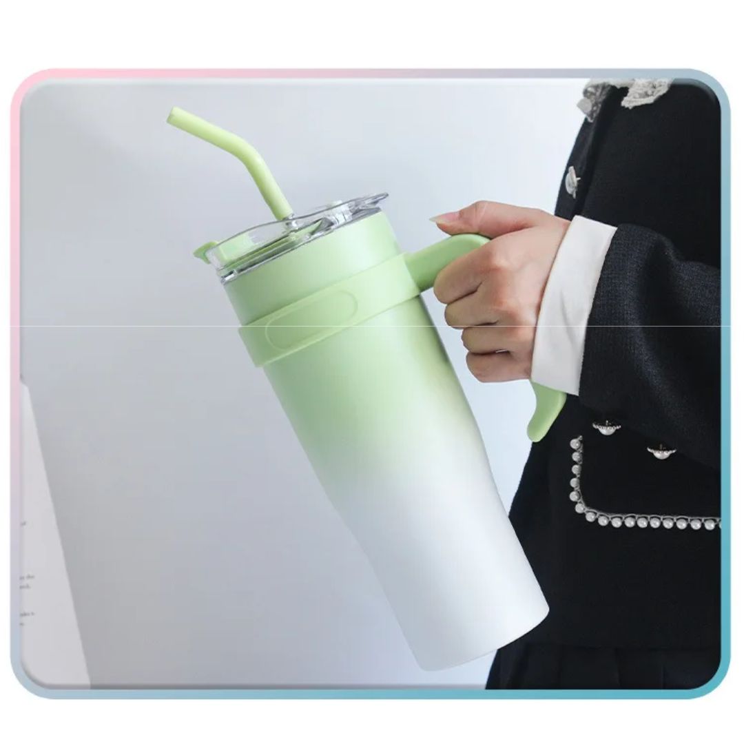 TERMO TIPO STANLEY CON CARRIZO (1200ML)