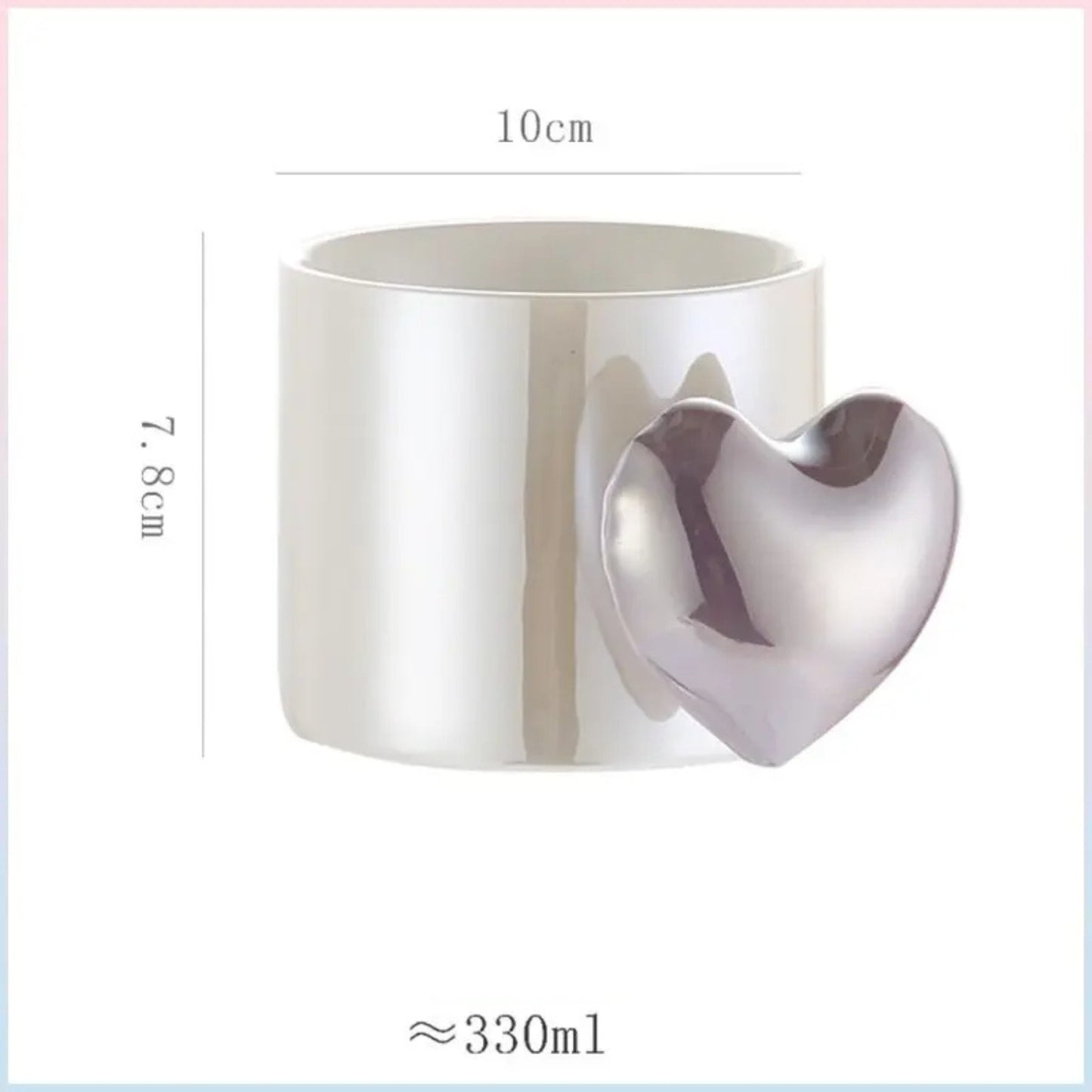 TAZA DE CERAMICA DE CORAZON