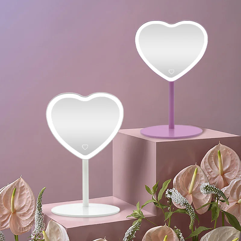 ESPEJO CORAZON LED