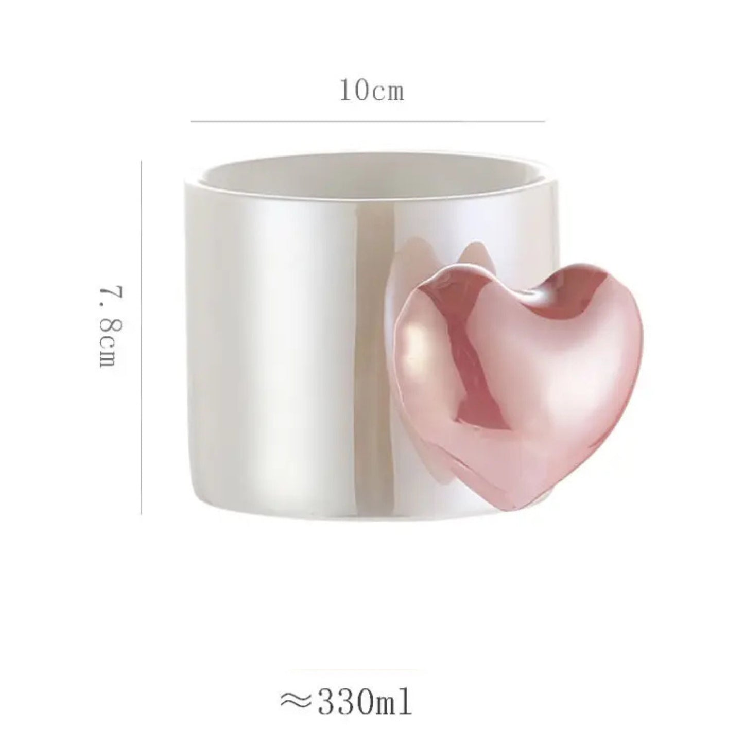 TAZA DE CERAMICA DE CORAZON