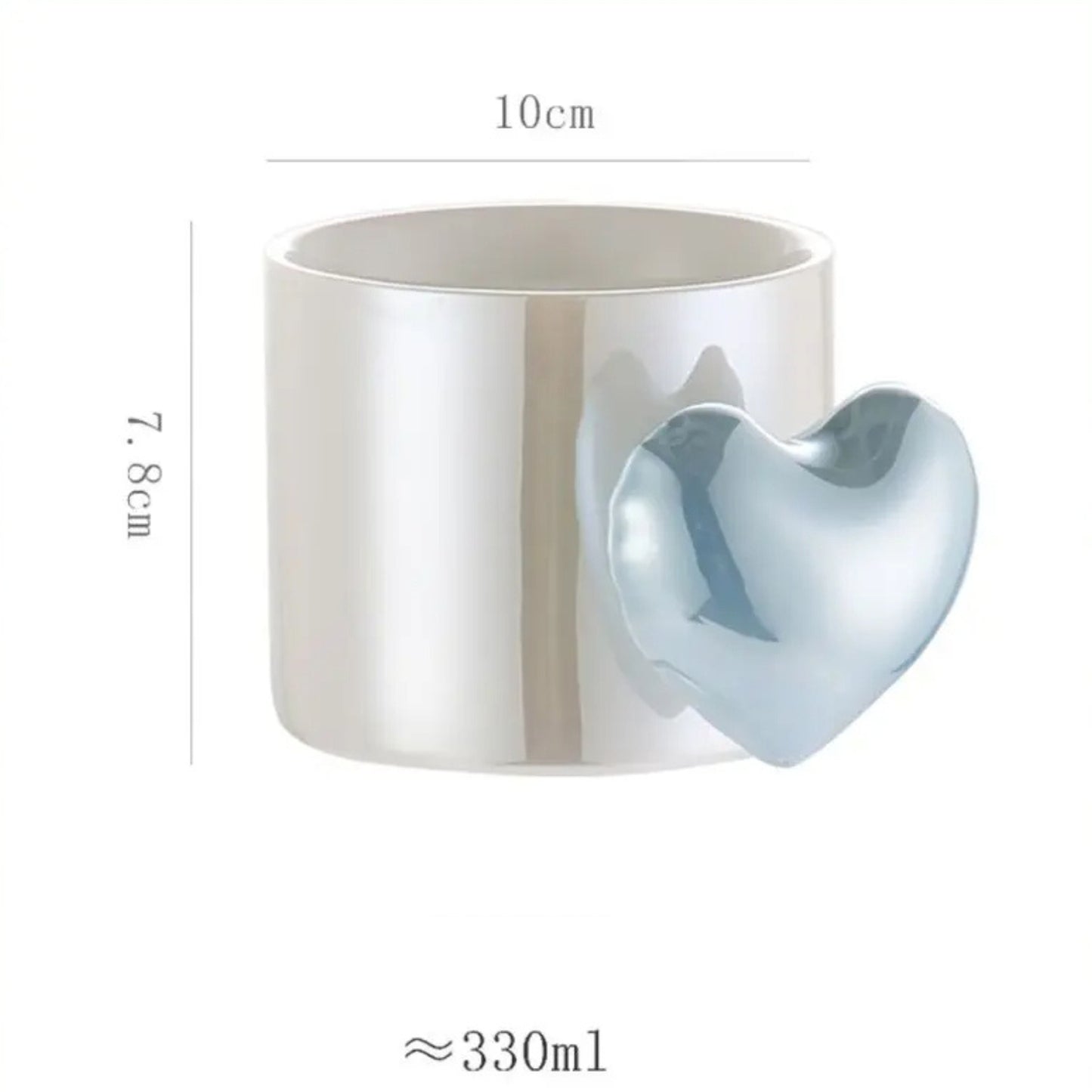 TAZA DE CERAMICA DE CORAZON
