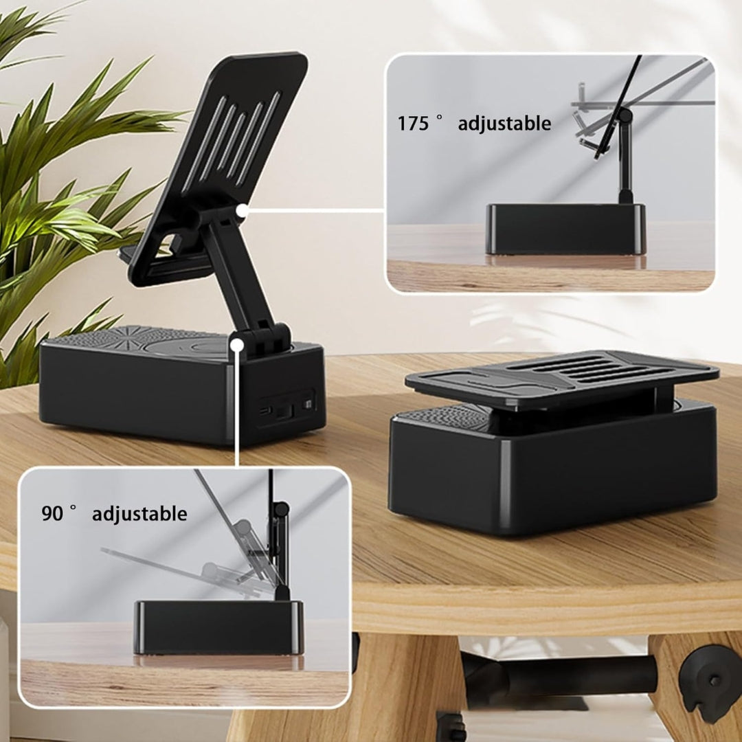 SOPORTE DE TELEFONO CON BOCINA BLUETOOTH