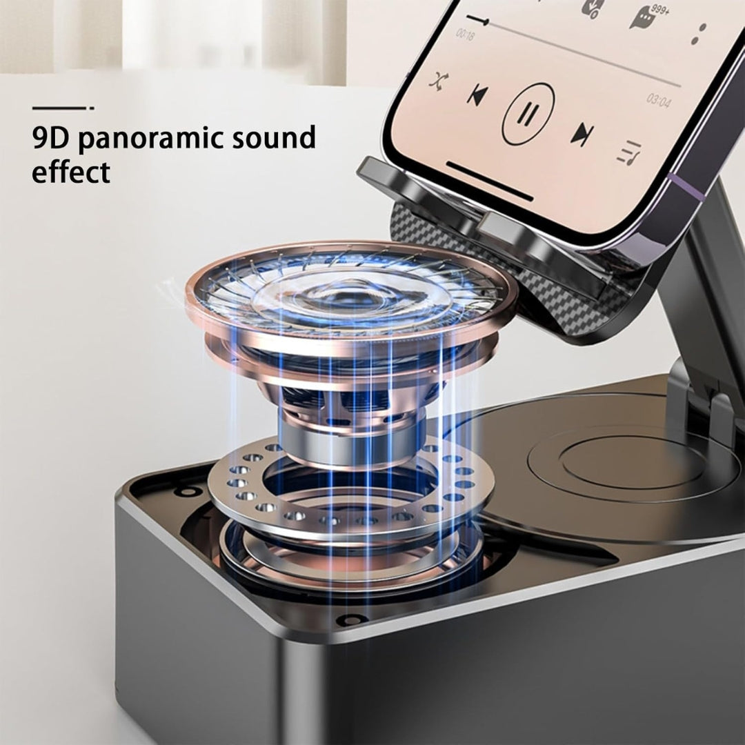 SOPORTE DE TELEFONO CON BOCINA BLUETOOTH