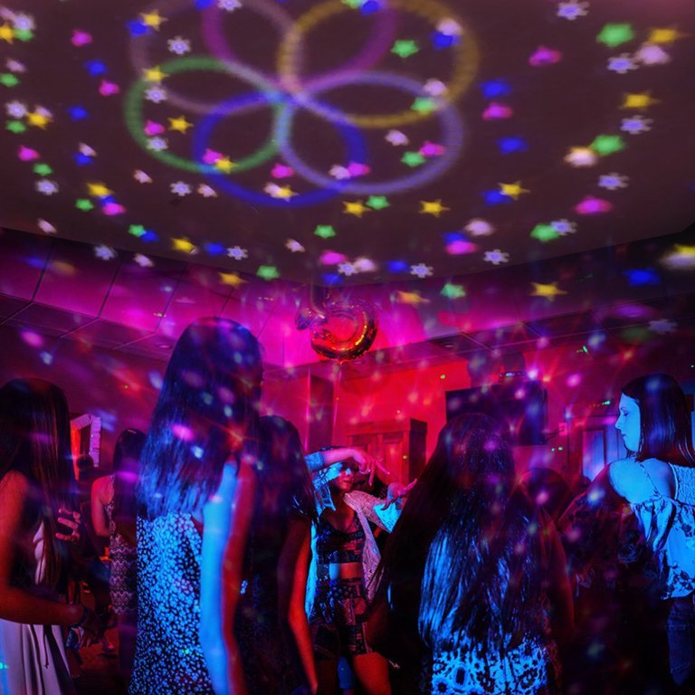 LUCES RGB GIRATORIA