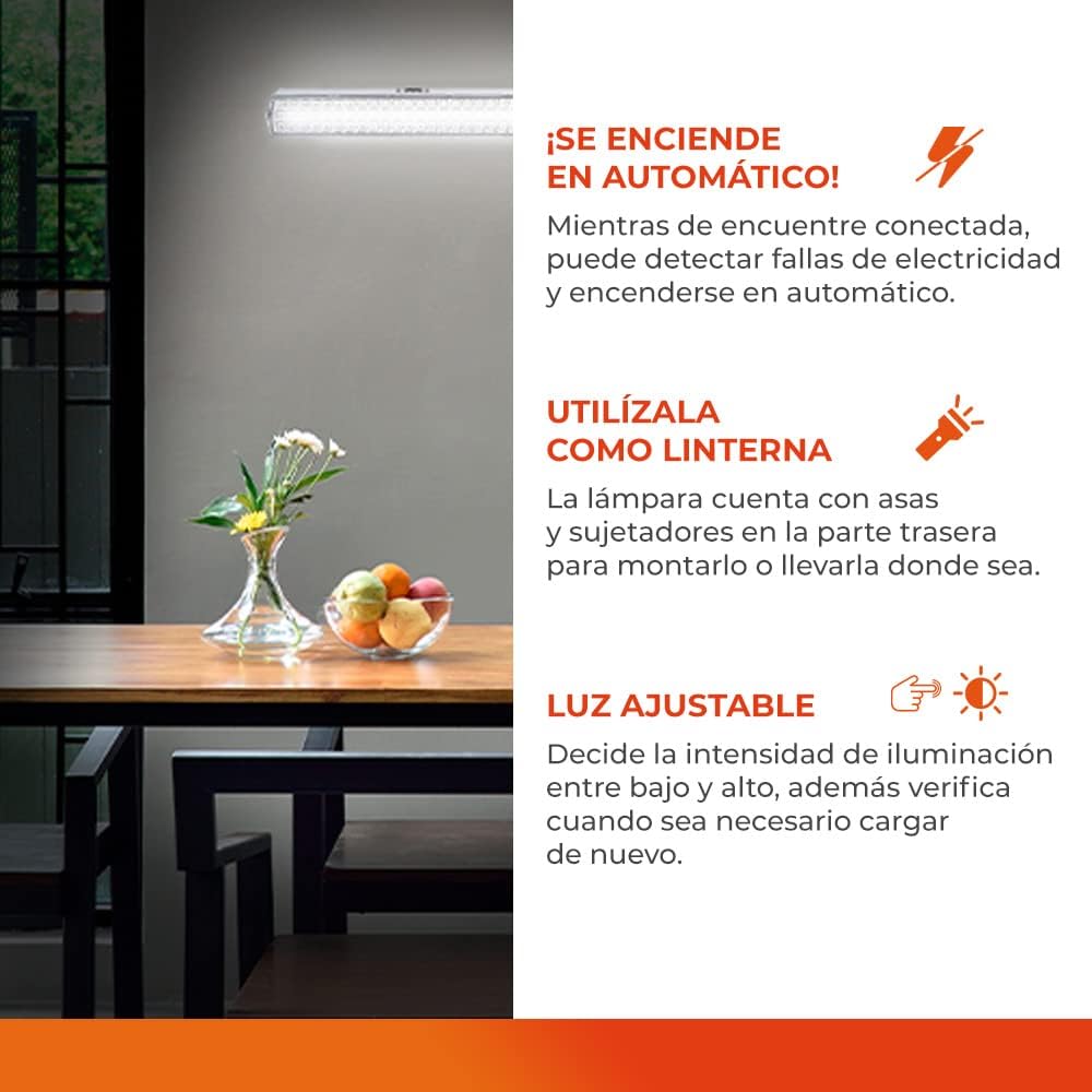 LAMPARA LED DE EMERGENCIA 40 CM